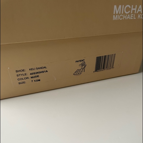 MICHAEL KORS NUDE KELI SANDAL SIZE 7.5 M - Picture 6 of 9